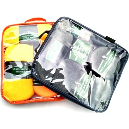 9Pcs Car Cleaning Kit Microfiber Car Wash Towel Super Absorbent Detailing Waxing Pads Tire Brush Cleaning Sponge Car Wash Kits