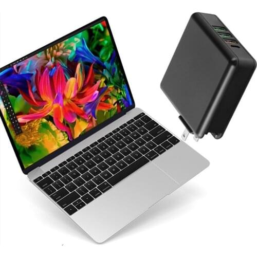 USB-C Power Adapter 61W PD3.0/QC3.0 Charger Cable for MacBook Pro/Air Macbook iPhone 12 Pro Max/iPad Pro Fast USB Charger