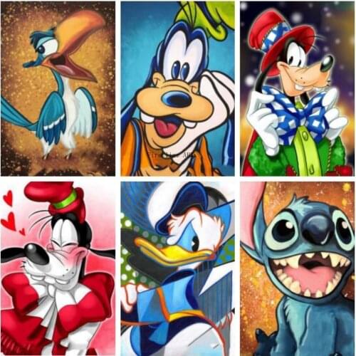 Diamond Painting Cartoon Pattern Cross Stitch Kits Diamond Mosaic Diamond Embroidery Full Square Needlework Home Decoration