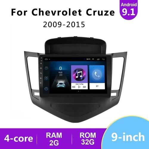 9" Android 9.1 Car Multimedia Player For 2009-2015 Chevrolet Cruze GPS Navigation 2din Car Radio Touch Screen Head Unit Stereo