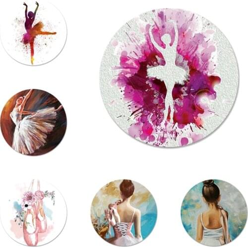 58mm ballroom dancing for girl Ballet shoes Slippers Badge Brooch Pin Accessories For Clothes Backpack Decoration gift