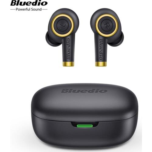 Bluedio Particle, Wireless Earphone, Bluetooth 5.0, Bass, Waterproof Earbuds, Wireless Headset, Sport, TWS, Charging Box, Mic