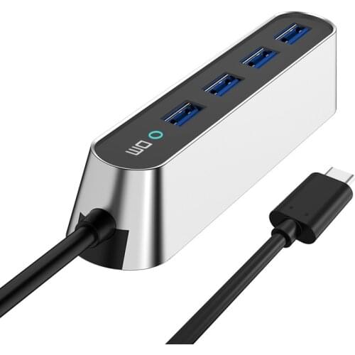 CHB028 Type C To 3 Port USB3.0 High Speed HUB CHB028 Support 1TB HDD Transfer Speed Up To 300mb/s 120cm Cable