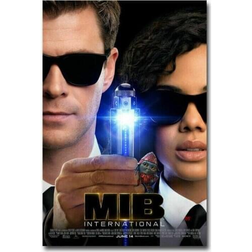 Men in Black International 2019 Movie 2 Silk Cloth Poster Art Bedroom Decoration