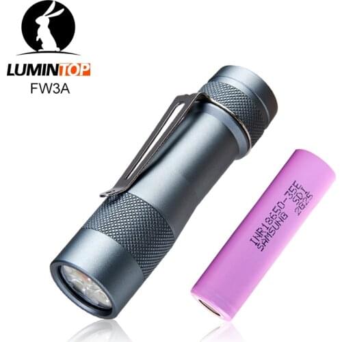 Lumintop FW3A 18650 flashlight Anduril firmware XPL HI led 2800 Lumens 200Meters with tail switch flashlight for camping