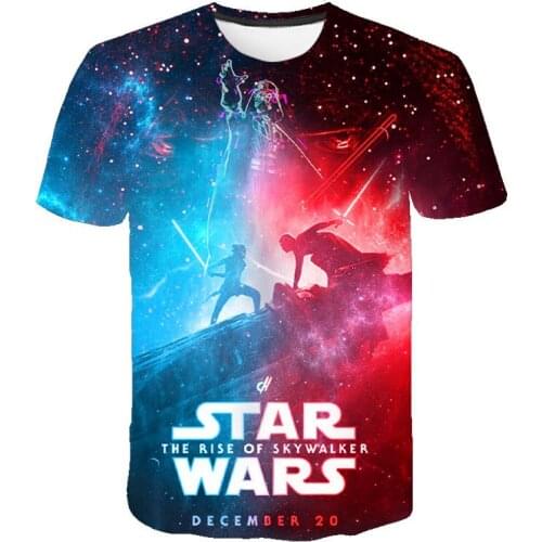 2020 Star Wars The Rise Of Skywalker Men Women Children 3D T Shirt Summer Casual Boys Girls Kids Fashion Short Sleeve Cool Tee