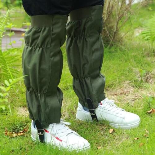 2Pcs Leg Gaiters Waterproof Adjustable Snake Bite Protection Boots Leggings Covers Snake Gaiters for Hiking Hunting Camping
