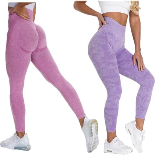 High Waist Running Pants Push Up Seamless Sport Legging Women Fitness Booty Yoga Pants Super Stretchy Gym Workout Tights