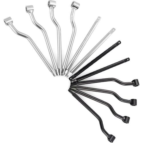 Motorcycle Black/Silver Saddle Bag Support Bars Mounts Bracket For Kawasaki Honda Yamaha Suzuki