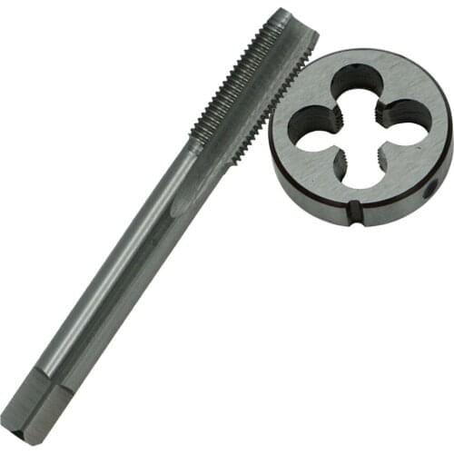 M10 X 1mm HSS Right Hand Tap And Die Set Metric Thread Metalworking Tool Kit For Metal/Wood HSS Screw Tap Round Die