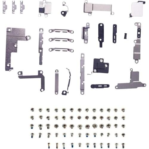 MHCAZT 2pcs/set for iPhone 8 8 Plus Metal Holder Bracket Fastening Pad Spacer + full set screws