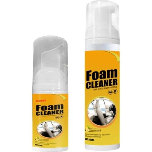 Multi-purpose Foam Cleaner Powerful Foam Spray for Automtive Leather Seat Console Cleaning Helper - 30ml / 100ml