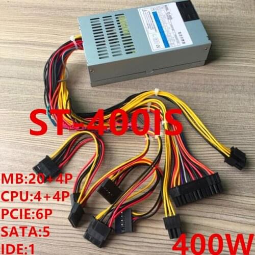 New Original PSU For Seventeam AIO ITX FLEX NAS HTPC Small 1U K39 K49 T34 T39 R47 R44 M41 S3 ZS-A4 G5 400W Power Supply ST-400IS