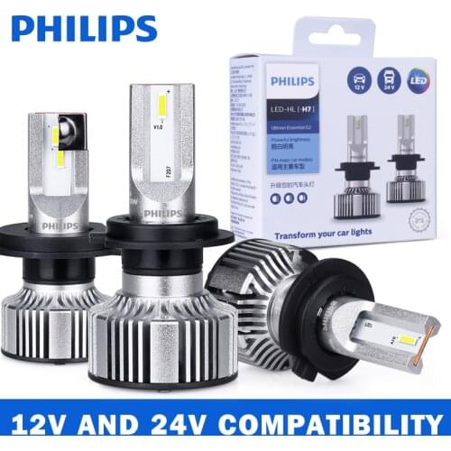 Philips Ultinon Essential H4 LED Hi/lo Light H7 9012 HIR2 H11 H4 HB3 HB4 9005 9006 G2 LED 6000K Car Headlight For truck Fog Lamp
