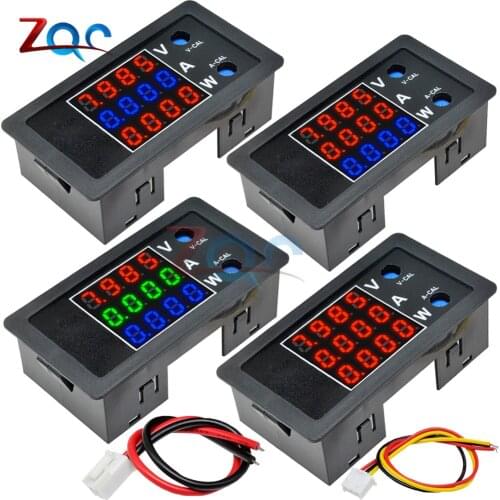 DC 0-100V 10A 1000W LED Digital Voltmeter Ammeter Wattmeter Voltage Current Power Supply Energy Meter Detector Tester Monitor