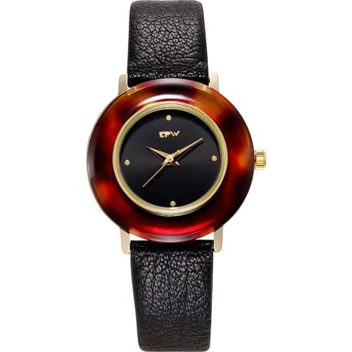 Light Luxury Women Watch Gemstone Big Dial Leather Strap Business Casual Wristwatch For Ladies Montre Femme