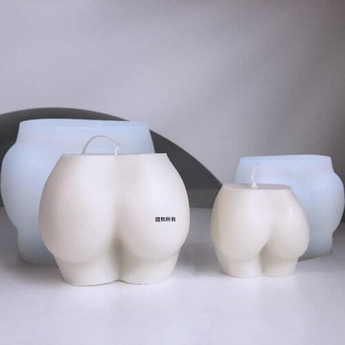 Hip Shaped Silicone Candle Mold DIY Soap Aromatherapy Making Handmade Wax Plaster Candle Making Mold Craft Home Decor Supplies