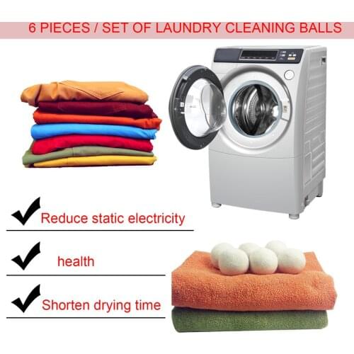 1pcs 7cm Wool Dryer Balls Drying Fabric Softer Luandry Home Washing White