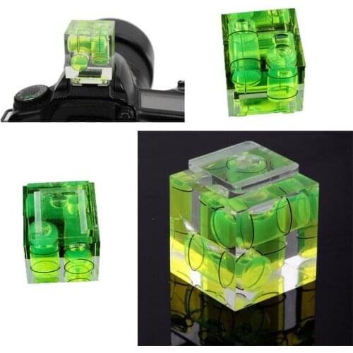 Universal 3-Axis Hot Shoe Fixed Bubble Spirit Level 3D Spirit Level For Canon/Nikon/Pentax DSLR Camera Photography Accessories