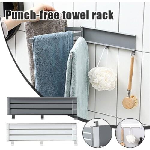 1 Pcs Storage Rack Holder Towel Shelf Wall Hanging Roll Paper Durable For Bathroom Kitchen can CSV