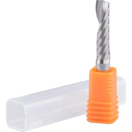 5pcs 6mm X 25mm Single flute Carbide CNC Router Bits Single Flute Engraving machine Tools