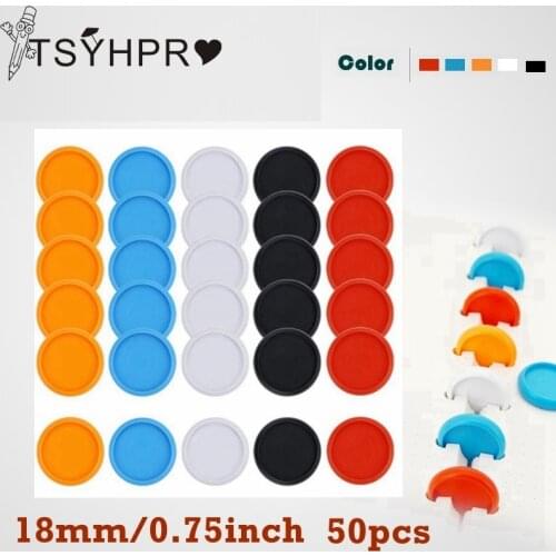 50 Pcs 18mm Solid Color Disc Binder for Notebooks/Planner Diy Loose Leaf Binding Rings Discbound Notebook Accessorries CX19-009