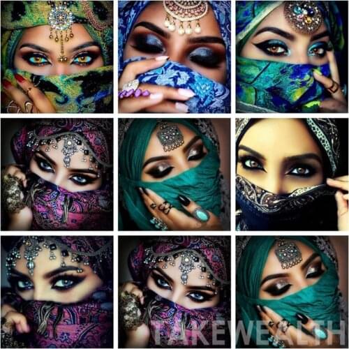 5d Square/Round DIY Diamond Painting masked beauty eyes Cross Stitch Home Decor Diamond Mosaic Pattern Diamond Embroidery l858