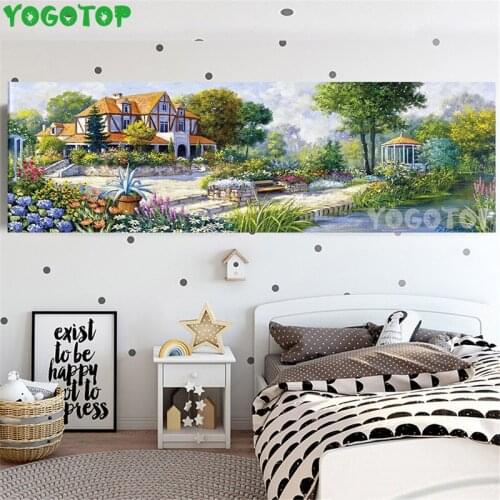 Full Square Round Drill 5D DIY Diamond Painting Landscape house lake 3D Embroidery Cross Stitch 5D Decor Gift YY5006