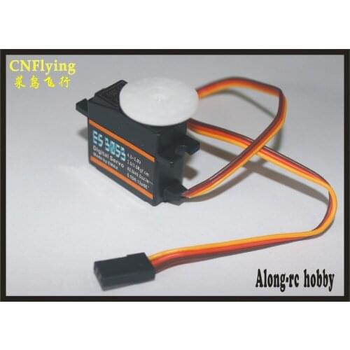 FREE SHIPPING 2PCS EMAX ES3053 Digital Servo Plastic Gear 17 g servo for RC CAR BOAT AIRPLANE RC FPV Fixed Wing Airplane PART