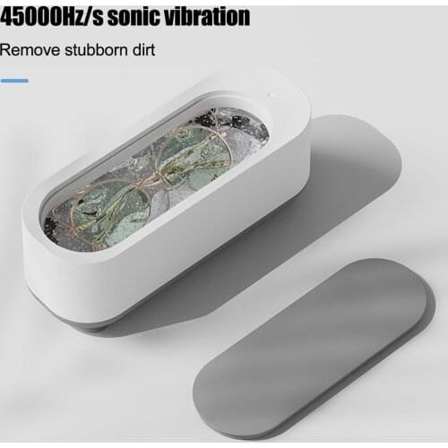 Household Mini Ultrasonic Cleaner Ultrasonic Wave Glasses Cleaning Box Portable Jewelry Deep Cleaning Machine