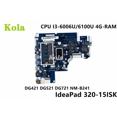 DG421 DG521 DG721 NM-B241 For Lenovo 320-15ISK 320-17ISK Laotop Motherboard With I3-6006U/6100U 4G-RAM 100% Fully Tested