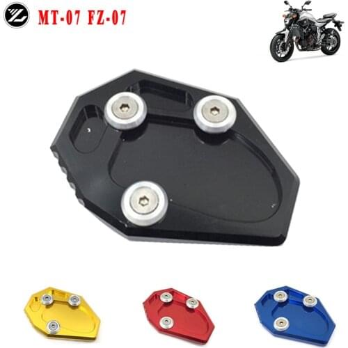 For YAMAHA MT-07 FJ07 XJ6 XJ6N FZ6 FZ6R Side Stand Pad Plate Kickstand Enlarger Support Extension