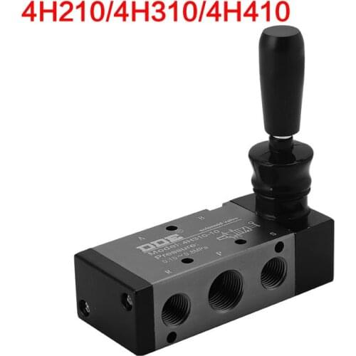 Electromagnetic Manual Valve 2 Position 5 Way 4H210-8/4H310-10/4H410-15 Aluminum Alloy Pneumatic Tools Hand Valve Control