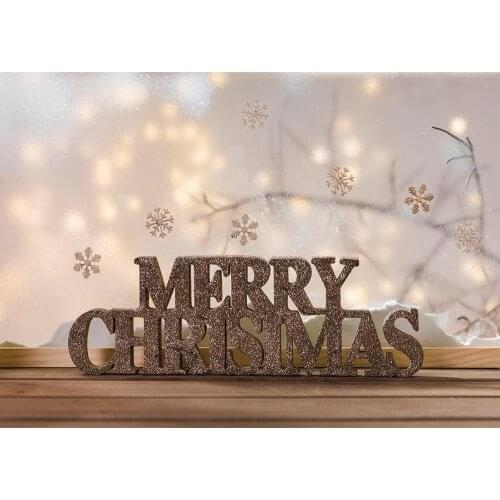 Photography Backdrop Merry Christmas Snowflake Branches Flare Bokeh Custom Background for Children Baby Home Studio Photobooth