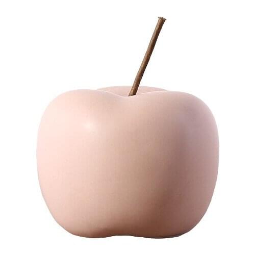 Ceramic Apple Figurines Nordic Morandi Modern Living Room Home Soft Decorations Fruit Furnishings Ornament Craft