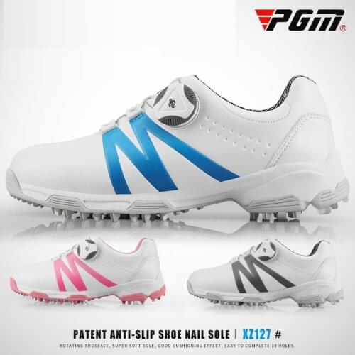 PGM Boys Girls Golf Shoes Lightweight Waterproof Sneakers Children Non-slip Comfortable Sports Shoes for Golf D0846