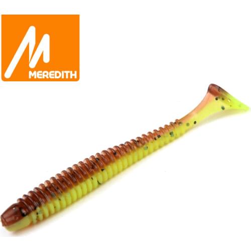 MEREDITH 75mm/2g 20pcs/Lot Fishing Lures Soft Lures Fishing Soft Bait Bass Bait Swimbait Craws Swing Impact