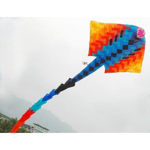 Soft kite multicolor fabric splicing pendant kite