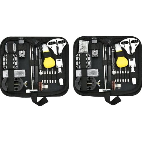 153pcs Watch Link Pin Remover Back Case Opener with Hammer Adjuster Watchmaker Repair Tools Kit for Watches Strap Bracelet Toos