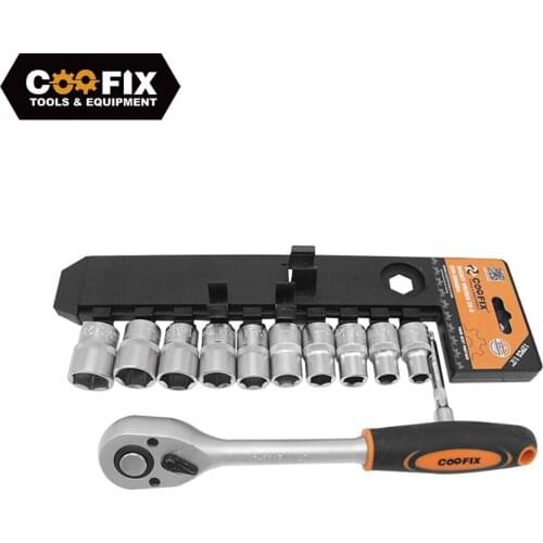 COOFIX Socket Wrench Tools Key Hand Tool Set Spanner Wrench Socket Hand Tools Wrenches Garage Tools