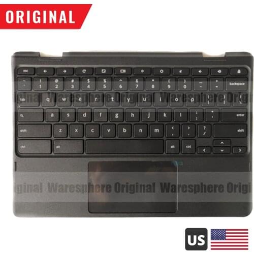 New Original Palmrest for Lenovo 300E Chromebook Top Cover With US Keyboard Touchpad 5CB0Q93995 Black