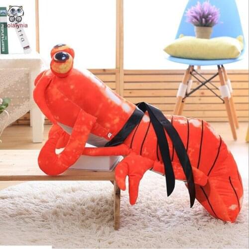 BOLAFINIA Pipi shrimp children plush toys sea animal kids stuffed toy Christmas birthday gift doll