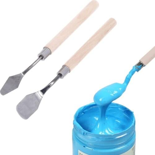 1Pc New Stainless Steel Palette Scraper Set Spatula Knives For Artist Oil Painting Tools Painting Knife Blade