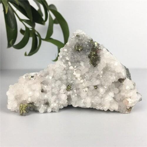 Natural Delafossite Symbiont Raw Quartz Crystal Cluster Healing Stones Home Decoration Crafts Gift Specimen