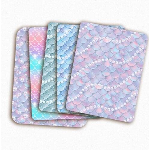 Polyester Cotton Fabric Sheet Mermaid Scale Pattern By The Meter DIY Sewing Dress Cloth Bag Hats Home Textile Garment 45*145cm