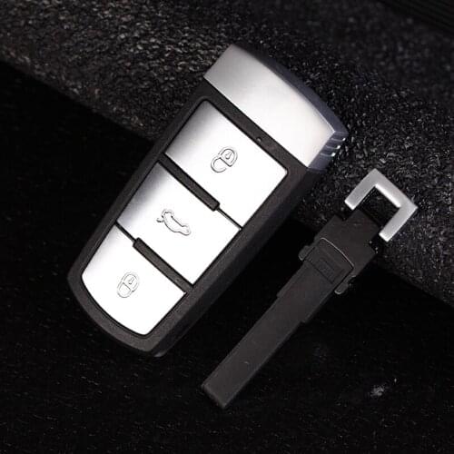 Replacent New Smart 3 Buttons Remote Key Shell Case Fob For Volkswagen Passat B6 CC Magotan With Plastic HU66 Blade