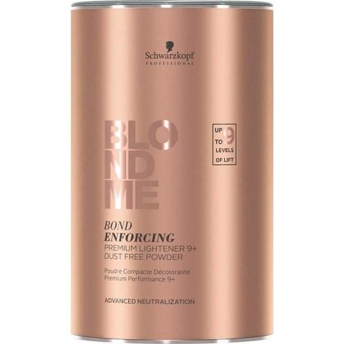 Schwarzkopf BlondMe Bond Enforcing Premium Lightener 9+ Dust Free Powder 15.8 oz 450 gr