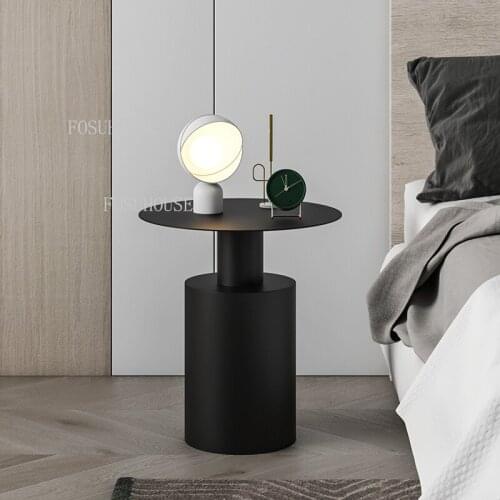Nordic Coffee Tables Bedroom Furniture Modern Simple Bedside Side Table Rounded Creative Corner Table Luxury Bedside Nightstand
