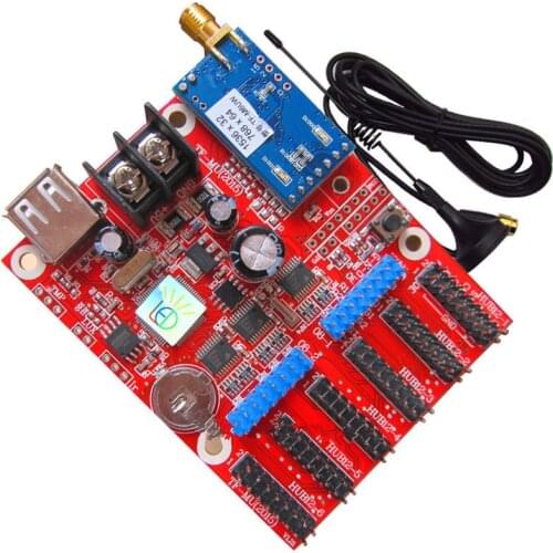 Hot Sale indoor outdoor P10 LED Module Control Card TF-M6UW Mobile WIFI Wireless & USB Driver LED Single 3 Color LED Module