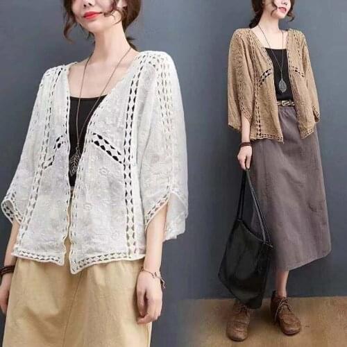 TINNA ANNA Openwork Blouses